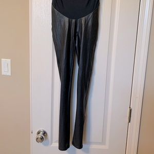 Spanx Maternity Faux Leather Leggings